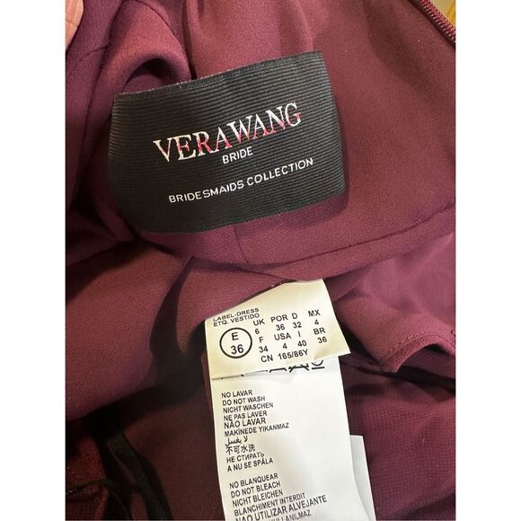 Vera Wang Bride Leonie V-Neckline Gown Size 4 $495 - Picture 8 of 8